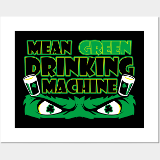 Mean Green Drinking Machine | Drinking Joke Posters and Art